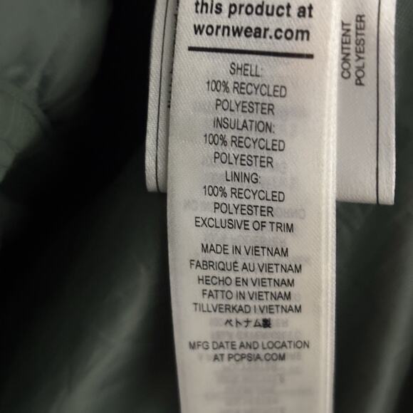 Patagonia Women’s Nano Puff Fitz Roy Trout Hoody Small Hemlock Green 84465 HMKG - Picture 6 of 16